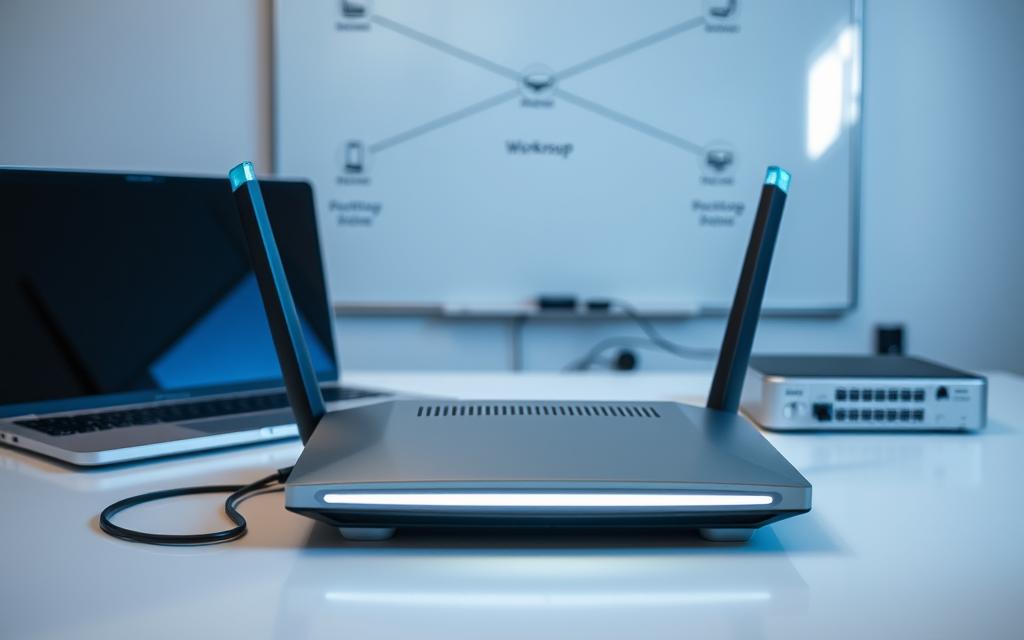 router and workgroup configuration