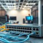 What is the function of a switch in a computer network?