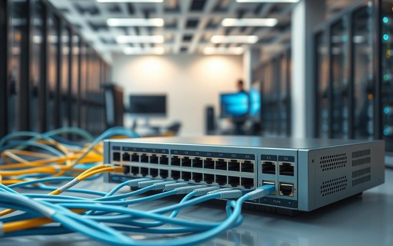 What is the function of a switch in a computer network?