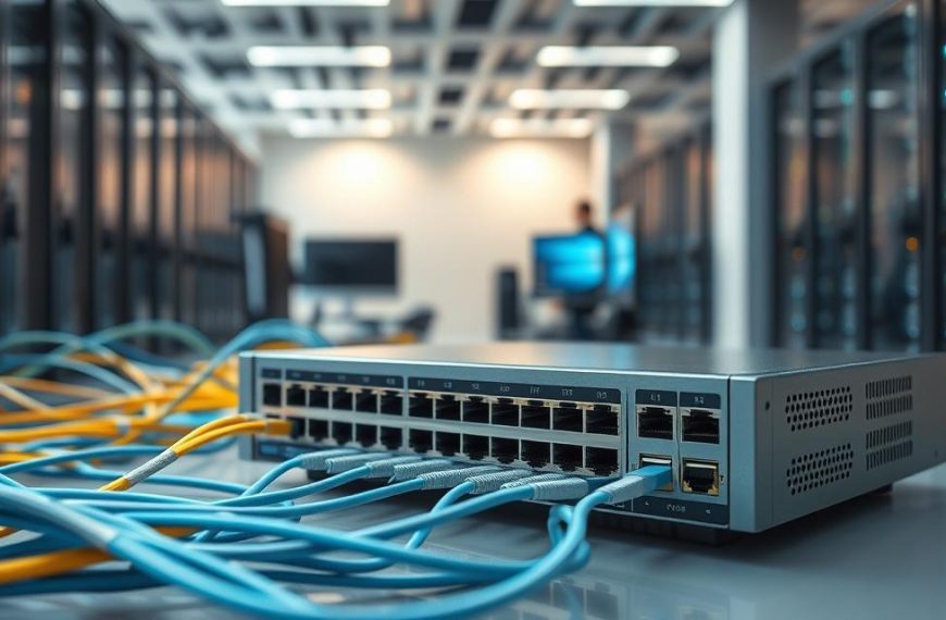 What is the function of a switch in a computer network?
